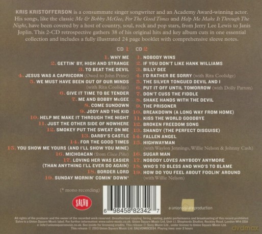 Kris Kristofferson: For The Good Times The Best Of [2CD]