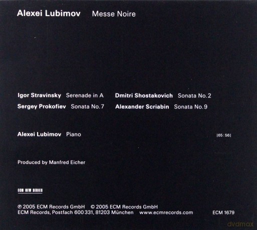 Lubimov Alexei: Messe Noire [CD]