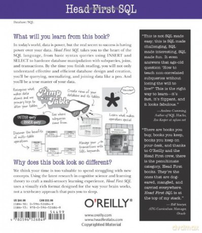 Head First Sql - Lynn Beighley [KSIĄŻKA]