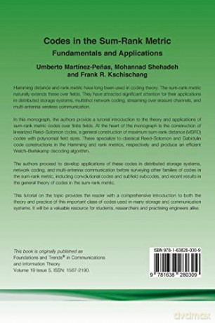 Codes In The Sum-Rank Metric: Fundamenta - Umbe Mart Nez-Pe As [KSIĄŻKA]