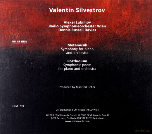 Lubimov Alexei: Silvestrov Metamusik [CD]