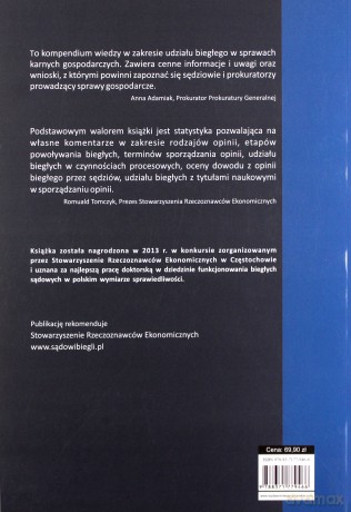Opinia biegłego w sprawach karnych gospodarczych i jej ocena sadowa - Małgorzata Hrehorowicz [KSIĄŻKA]