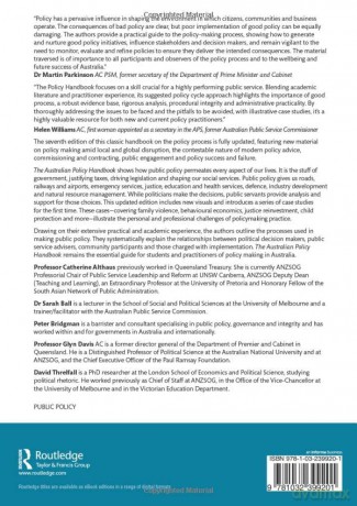Australian Policy Handbook - Catherine Althaus [KSIĄŻKA]
