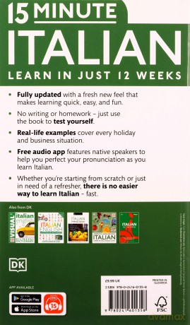 15 Minute Italian Learn In Just 12 Weeks - Dk [KSIĄŻKA]