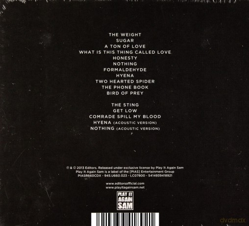 Editors: The Weight of Your Love (digipack) [2CD]