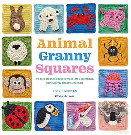 Animal Granny Squares - Leonie Morgan [KSIĄŻKA]