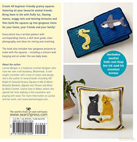 Animal Granny Squares - Leonie Morgan [KSIĄŻKA]