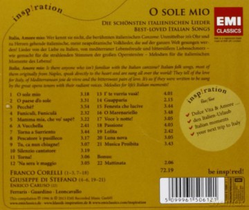 Franco Corelli: O Sole Mio: Best-Loved Italian Canzone [CD]