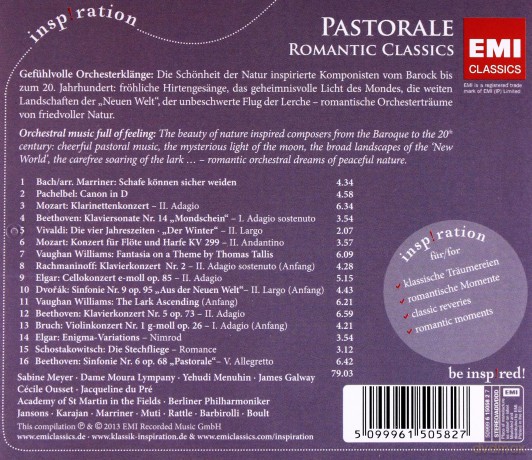 Neville (SIR) Marriner: Pastorale: Romantic Classics [CD]