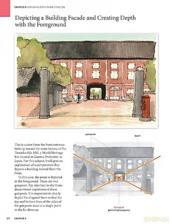 Beginners Guide To Sketching Buildings L - Masao Yamada [KSIĄŻKA]