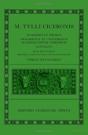 Cicero Academica Academicus Primus F [KSIĄŻKA]
