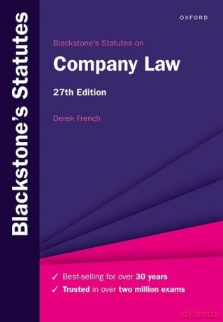 Blackstones Statutes On Company Law 27e - Derek French [KSIĄŻKA]