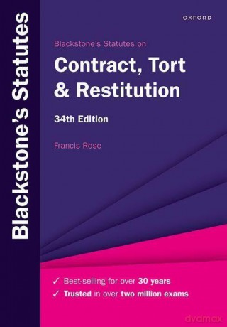 Blackstones Statutes On Contract Tort Re - Francis Rose [KSIĄŻKA]