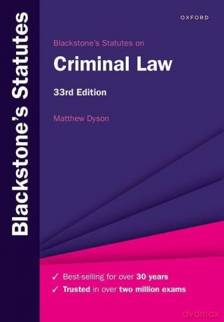 Blackstones Statutes On Criminal Law 3 [KSIĄŻKA]