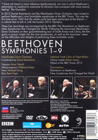 Daniel Barenboim: Beethoven Symphonies 1-9 [4DVD]