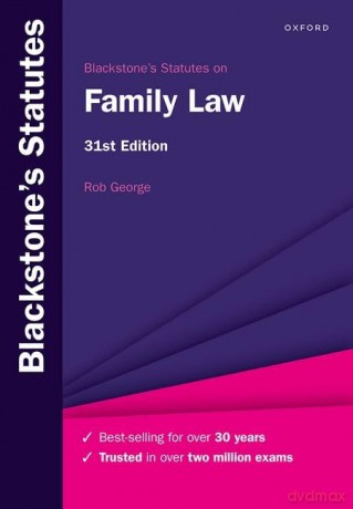 Blackstones Statutes On Family Law 31e P - Rob George [KSIĄŻKA]
