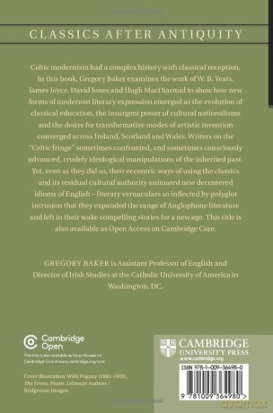 Classics And Celtic Literary Modernism - Baker Gregory [KSIĄŻKA]