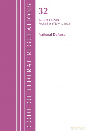 Code Of Federal Regulations Title 32 N [KSIĄŻKA]