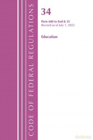 Code Of Federal Regulations Title 34 E [KSIĄŻKA]