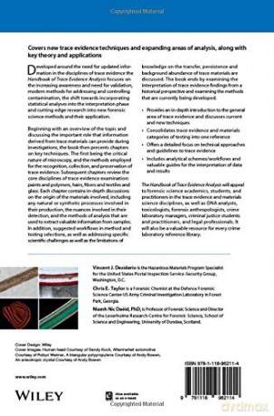Handbook Of Trace Evidence Analysis - Vincent J Desiderio [KSIĄŻKA]