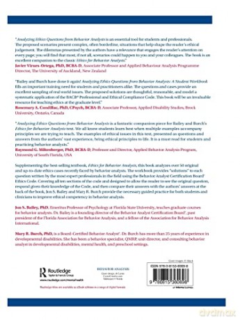 Analyzing Ethics Questions From Behavior - Jon S. Bailey [KSIĄŻKA]