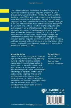 Forensic Linguistics In Australia - Eades Diana [KSIĄŻKA]