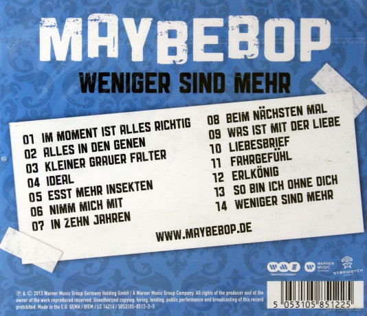 Maybebop: Weniger Sind Mehr [CD]