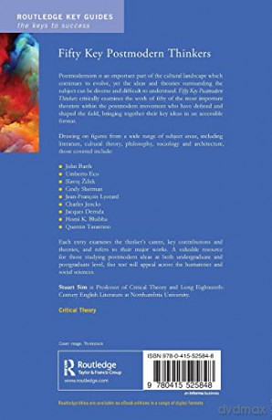 Fifty Key Postmodern Thinkers - Stuart Sim [KSIĄŻKA]