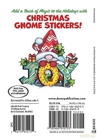 Christmas Gnomes: 20 Stickers - Nicholas Kay [KSIĄŻKA]
