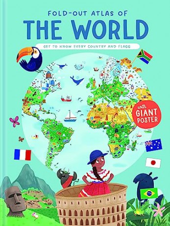 Foldout Atlas Of The World - Yoyo Books [KSIĄŻKA]