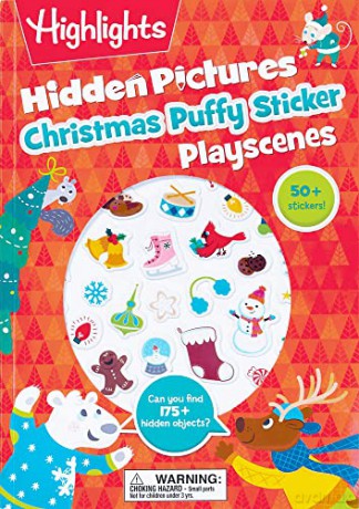 Christmas Hp Puffy Sticker - Highlights [KSIĄŻKA]