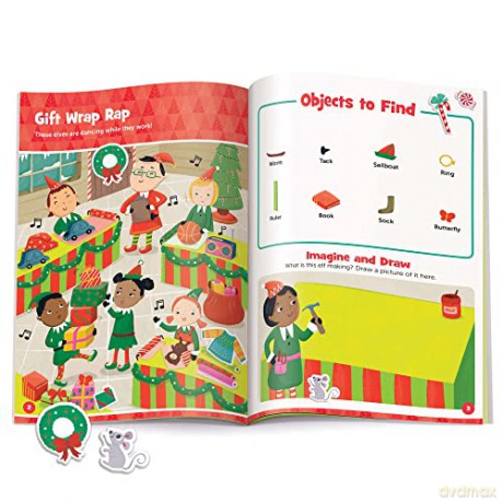 Christmas Hp Puffy Sticker - Highlights [KSIĄŻKA]