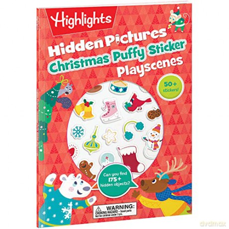 Christmas Hp Puffy Sticker - Highlights [KSIĄŻKA]