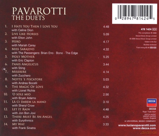Luciano Pavarotti: The Duets (Polska Cena !!) [CD]