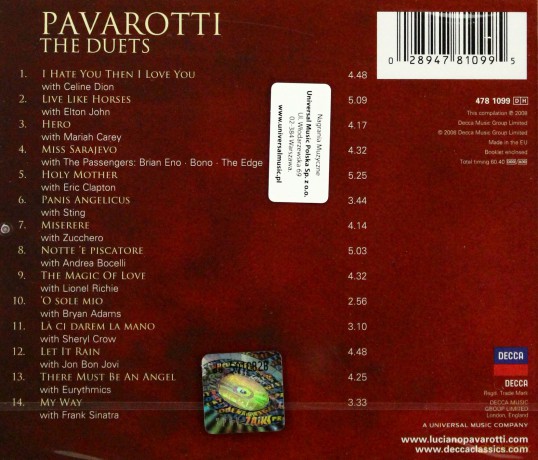 Luciano Pavarotti: The Duets [CD]
