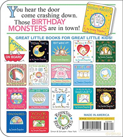 Birthday Monsters - Sandra Boynton [KSIĄŻKA]
