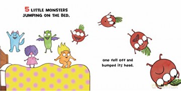 Five Little Monsters Jumping On The Bed - Bill Cotter [KSIĄŻKA]