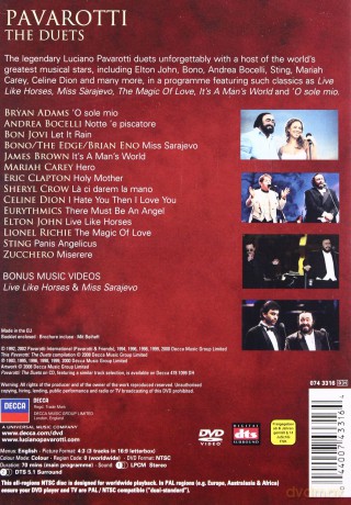 Luciano Pavarotti: The Duets [DVD]
