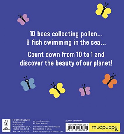 Counting On The Earth Board Book - Mudpuppy [KSIĄŻKA]
