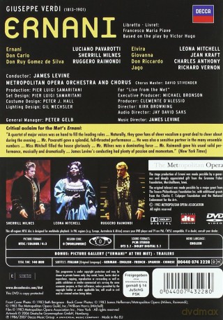 Luciano Pavarotti: Verdi:Ernani [DVD]
