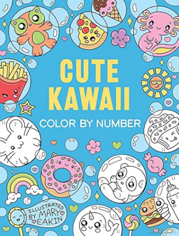 Cute Kawaii Color By Number - Mary Eakin [KSIĄŻKA]
