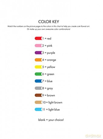 Cute Kawaii Color By Number - Mary Eakin [KSIĄŻKA]