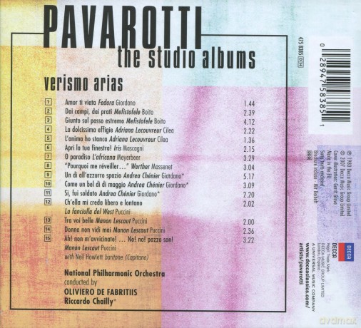 Luciano Pavarotti: Verismo Recital (digipack) [CD]