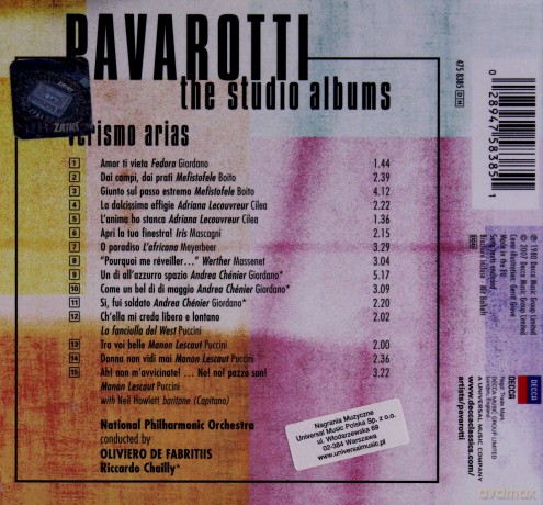 Luciano Pavarotti: Verismo Recital (digipack) [CD]