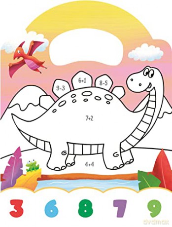 Colour By Maths Dino [KSIĄŻKA]