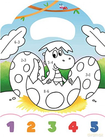 Colour By Maths Dino [KSIĄŻKA]