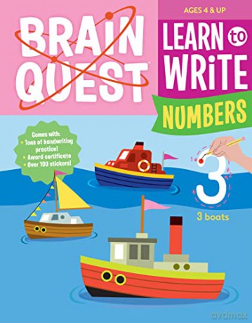 Brain Quest Learn To Write Numbers [KSIĄŻKA]