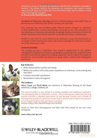Handbook Of Veterinary Nursing 2nd Editi - Hilary Orpet [KSIĄŻKA]