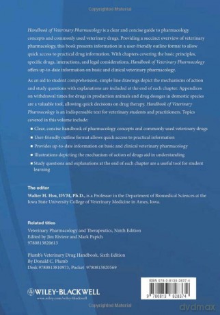 Handbook Of Veterinary Pharmacology - Shelly Vaden [KSIĄŻKA]