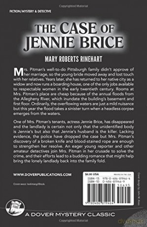 Case Of Jennie Brice - Mary R Rinehart [KSIĄŻKA]